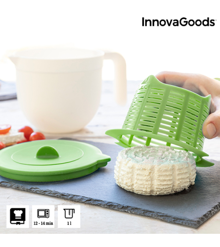 Форма за Приготвяне на Прясно Сирене с Ръководство и Рецепти Freashy InnovaGoods