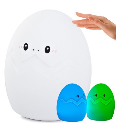 Детска нощна лампа led rgb egg touch