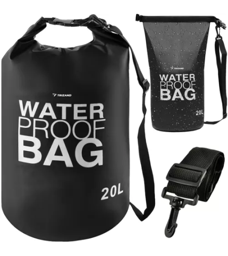 Водоустойчива чанта 20L черна 23566