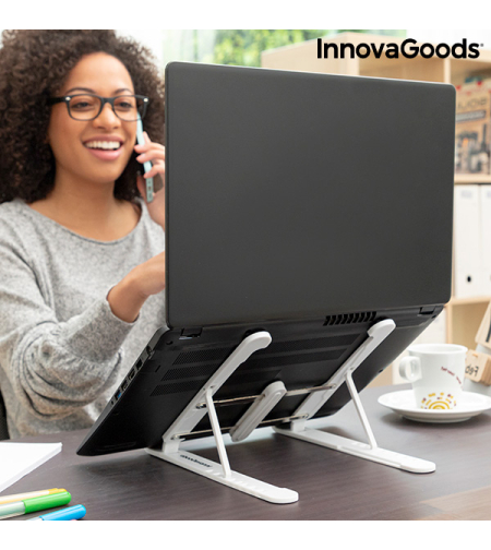 Сгъваема и регулируема стойка за лаптоп Flappot InnovaGoods