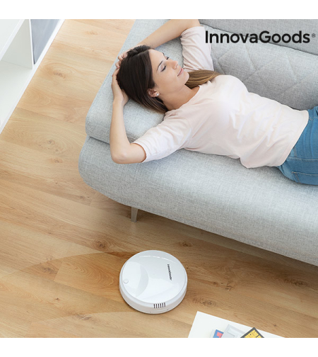 Интелигентна Прахосмукачка Робот Rovac 1000 InnovaGoods Бяла