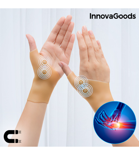Защитни Стягащи Ленти за Китка с Магнитни Точки InnovaGoods (Опаковка от 2)