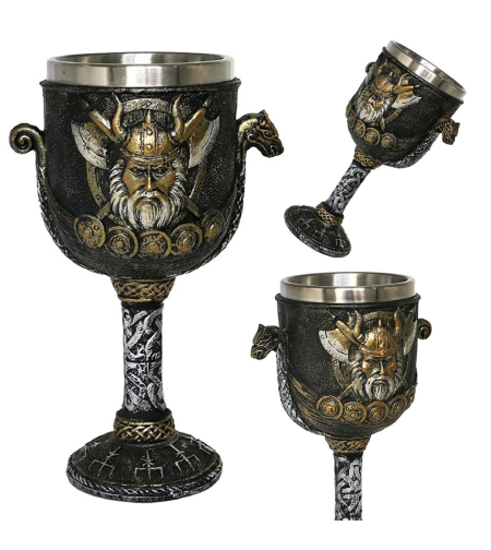 Viking чаша богато украсена чаша викинги викинг
