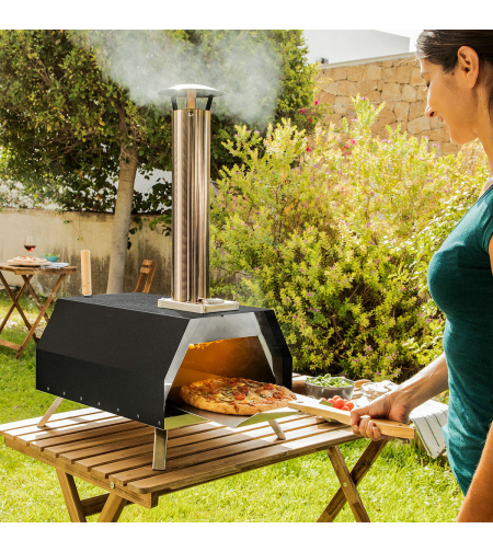 Фурна за пица на пелети с аксесоари Pizzahven InnovaGoods