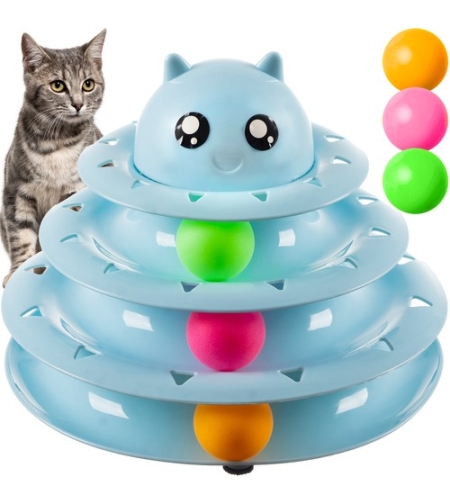 Играчка за котка - кула с топки Purlov 21837