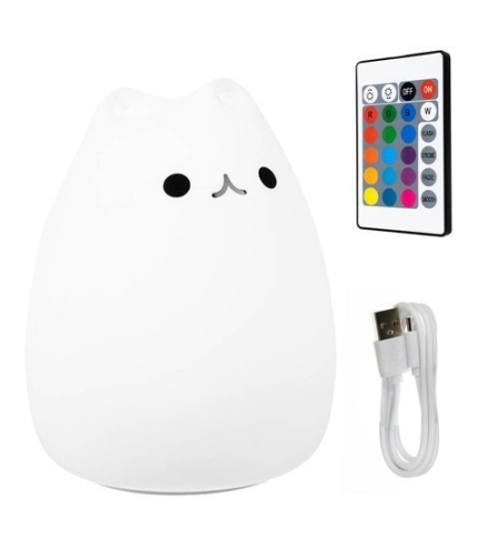 LED нощна лампа - коте