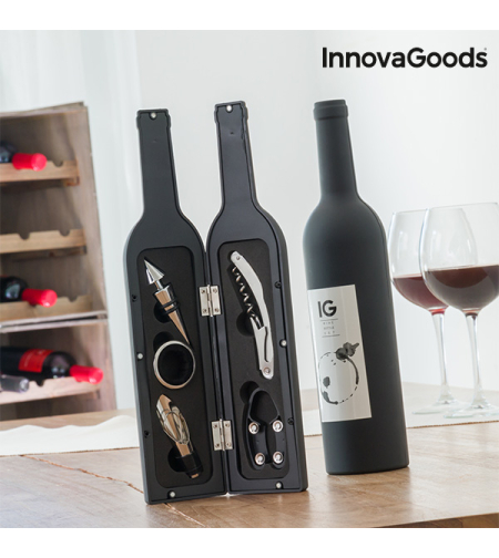 Кутия за Бутилка за Вино InnovaGoods (5 части)