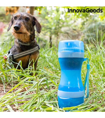 Бутилка с Резервоар за Вода и Храна за Домашни Любимци 2 в 1 Pettap InnovaGoods
