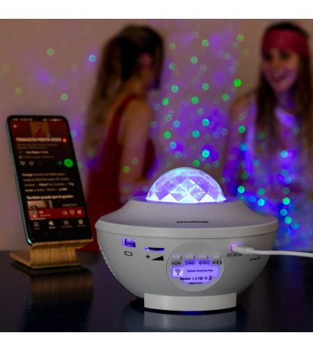 LED и лазерен звезден проектор с високоговорител Sedlay InnovaGoods