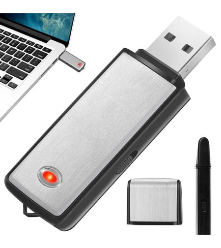 Мини шпионски диктофон USB флашка за подслушване