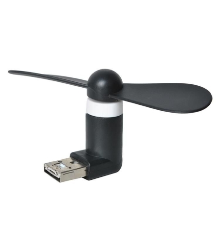Черен микро USB вентилатор