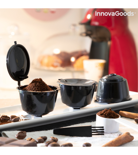 Комплект от 3 Kапсули Kафе за Mногократна Употреба Redol InnovaGoods