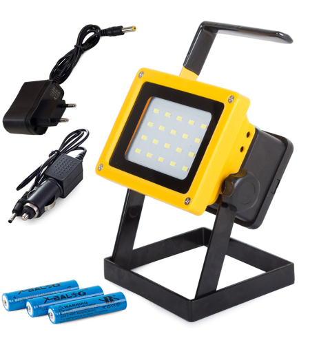 Халогенна преносима LED лампа 20 Smd 100w акумулаторна батерия