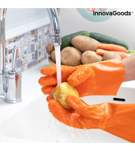 Почистващи Ръкавици на Плодове и Зеленчуци Glinis InnovaGoods