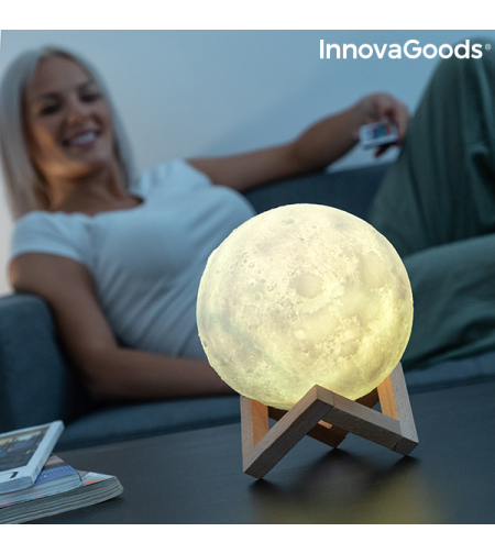 LED презареждаща се лампа Луна Moondy InnovaGoods