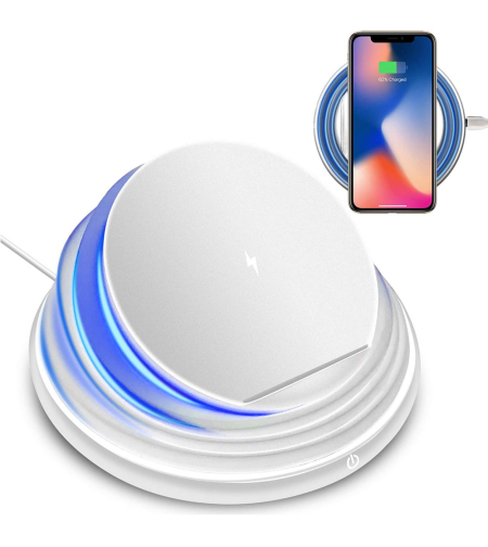 Английски Бързо qi бързо 10w usb индукционно безжично зарядно c