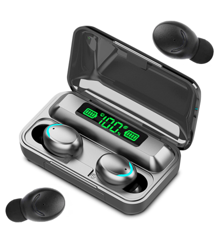 Безжични слушалки bluetooth f9 tws powerbank
