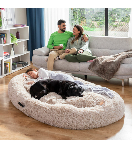 Антистресово легло за домашни любимци и хора Cloft InnovaGoods XXL Beige