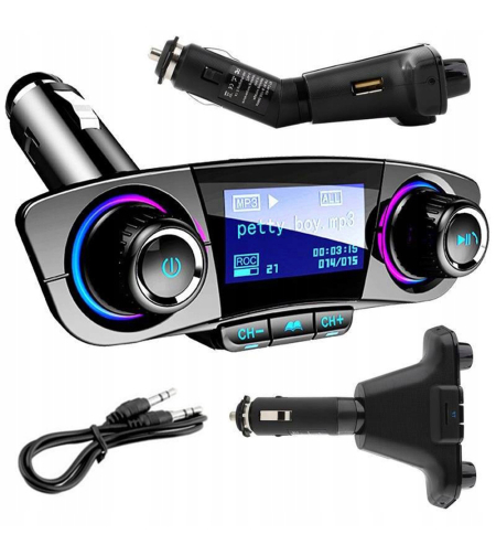 Fm предавател bluetooth usb 5.0 многофункционален 8 в 1