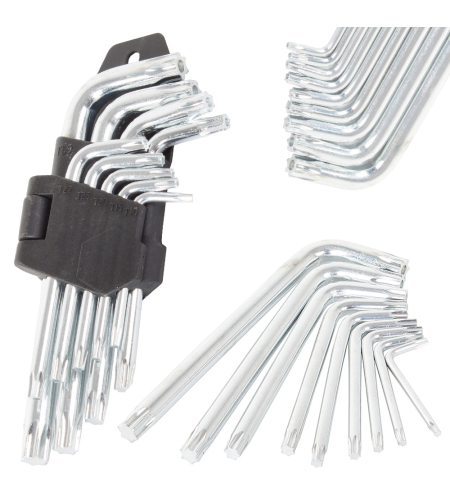 Шестограмни ключове 1.5-10 9 el torx к-т малък