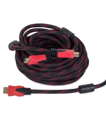 Кабел HDMI 1.4 4k 3D UHD 10м меден 48 бита