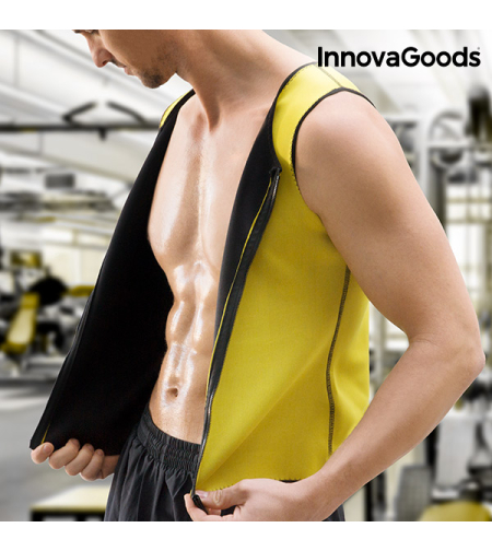 Мъжка Спортна Жилетка със Сауна Ефект InnovaGoods, Раазмер: М