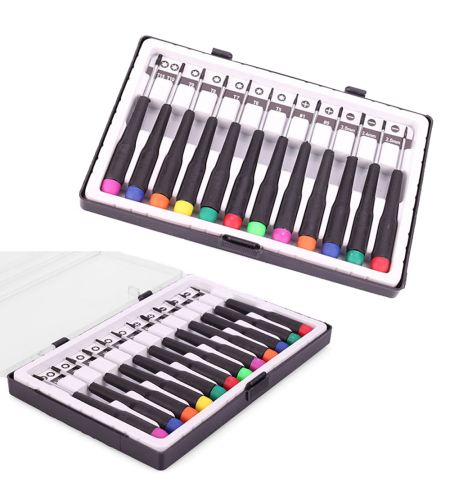 Прецизни отвертки Torx 12 бр + кутии Отвертки