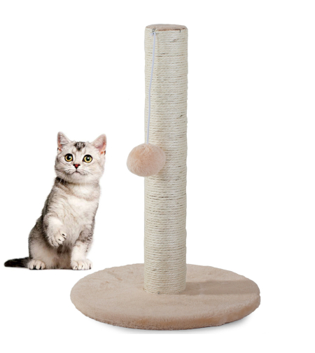 Котешка драскалка, котка, стълб, топка, играчка