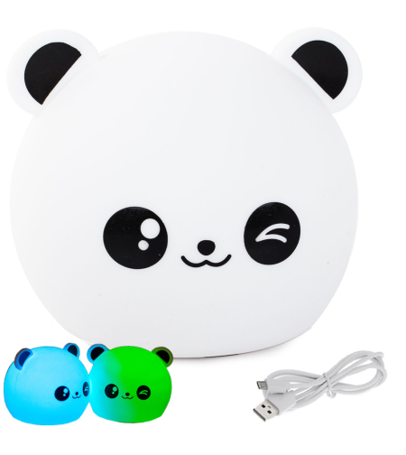 Детска нощна лампа led panda rgb touch