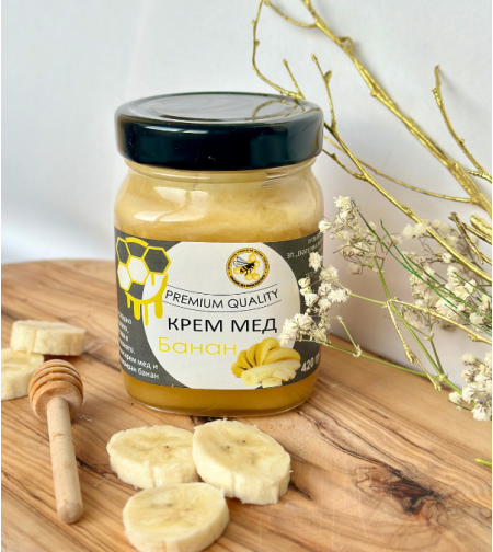 Крем мед банан