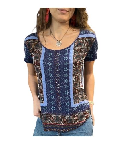 Дамска блуза с къс ръкав DESIGUAL