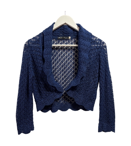 Дамска ажурна къса жилетка Zado Boutique