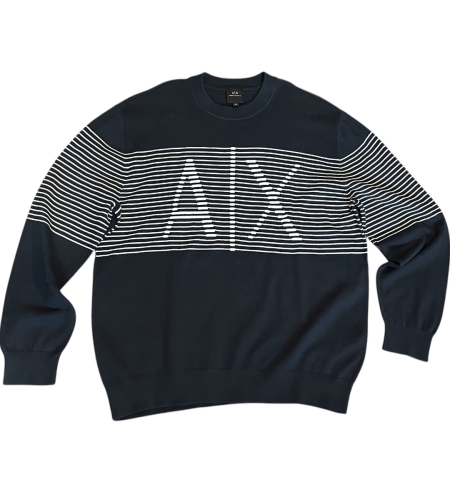 Мъжки тънък пуловер ARMANI EXCHANGE Navy