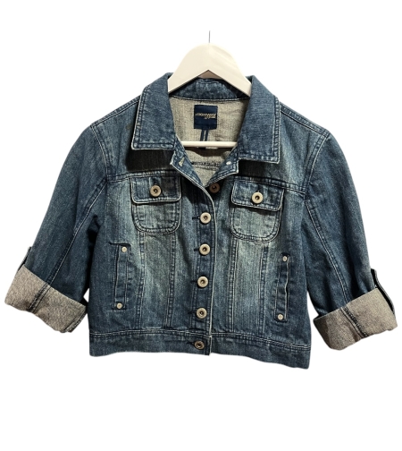 Дамско дънково кроп топ яке HIGHWAY Jeans