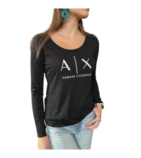 Дамска блуза с дълъг ръкав ARMANI EXCHANGE