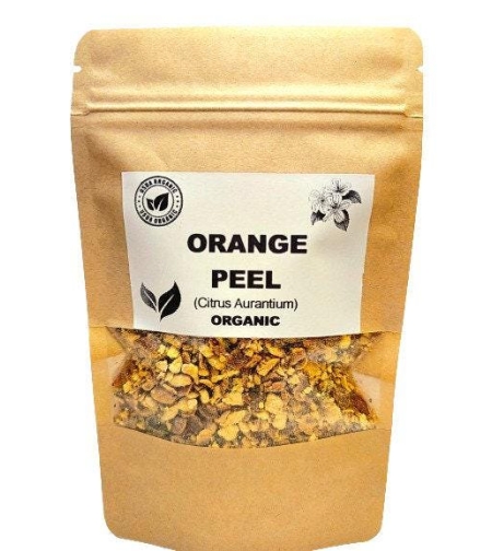 Organic ORANGE PEEL | citrus aurantium | orange peel tea | herbal tea | dried peel | organic herbs | dried herbs | herba | dried cut peel