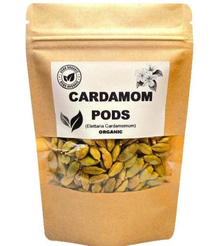 Organic CARDAMOM PODS | elettaria cardamomum | cardamom seeds | spices | organic herbs | organic spices | herba