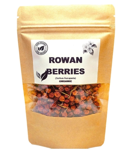 Organic ROWAB BERRIES | sorbus aucuparia | rowan tea | herbal tea mountain ash berries | dried berries | organic herb | herba | tea