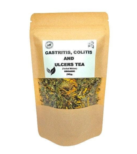 Organic herbal mixture for gastritis, colitis and ulcer (90)g. | herbal mixture | herbal tea | herba | tea | organic herbs