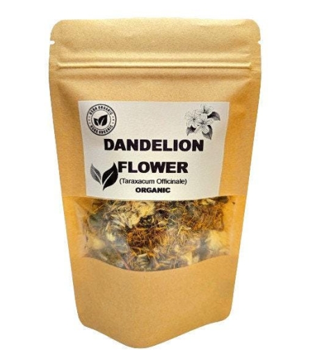 Organic DANDELION FLOWER | taraxacum officinale | dandelion flower tea | herbal tea | dried flower | organic herbs | herba | tea | herbs