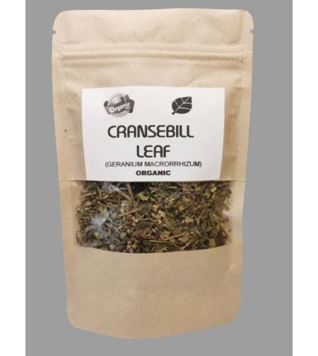 Organic CRANSEBILL LEAF | Geranium Macrorrhizum | Cransebill Tea | Dried Leaf | Herbal Tea | Organic Herbs | Herba | Tea | Organic Leaf