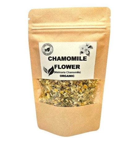 Organic CHAMOMILE FLOWERS | matricaria chamomilla | chamomile tea | herbal tea | dried flower | organic flower | organic herbs | herba | tea