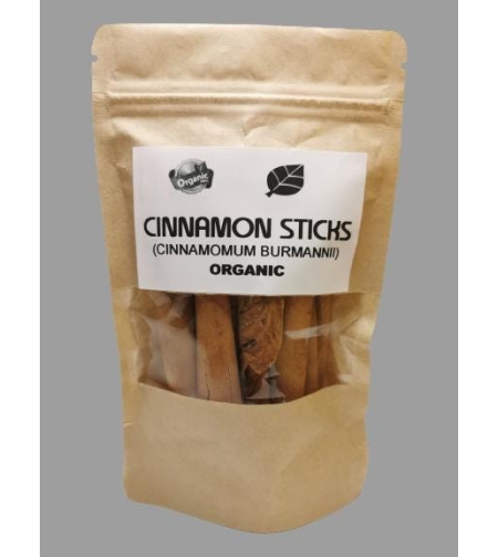Organic CINNAMON STICKS | Cinnamomum Burmannii | Indonesian Cinnamon | Cinnamon Quils | Dried Herb | Organic Herb | Herba | Tea | Spices