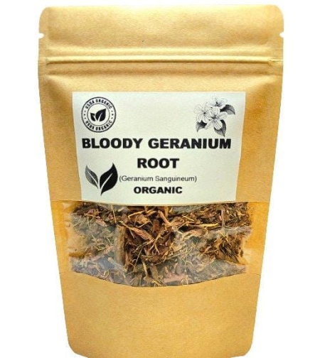 Organic BLOODY GERANIUM ROOT | geranium sanguineum | geranium root tea | herbal tea | dried root | organic herbs | herba | tea