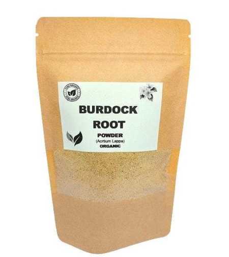 Organic BURDOCK ROOT POWDER | acrtium lappa | burdock root tea | herbal tea | organic herbs | dried root powder | powder | burdock powder