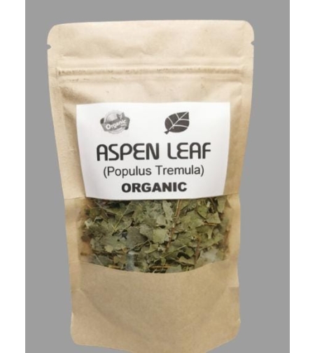 Organic ASPEN LEAF | Populus tremula | Aspen Leaf Tea | Herbal Tea | Medicinal Herbs | Dried Herbal Tea | Herbal Medicine | Organic Leaf Tea