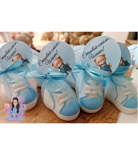 Подаръци за гости - обувка/буйка в синьо