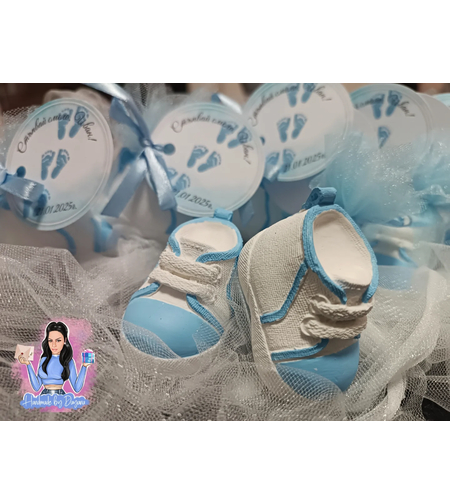 Подаръци за гости - обувка/буйка в синьо