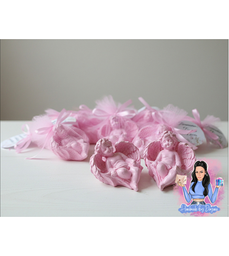 Подаръчета за гости - розово ангелче