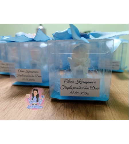 Подаръчета за гости - ангелче в кутия